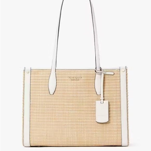 kate spade Handbags - Kate Spade Market Straw Medium Tote Bag